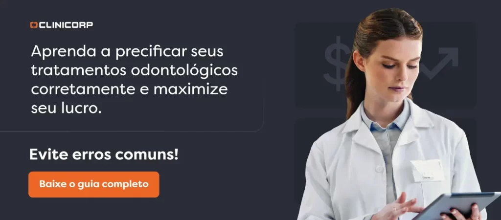 Banner Precificação de tratamentos
