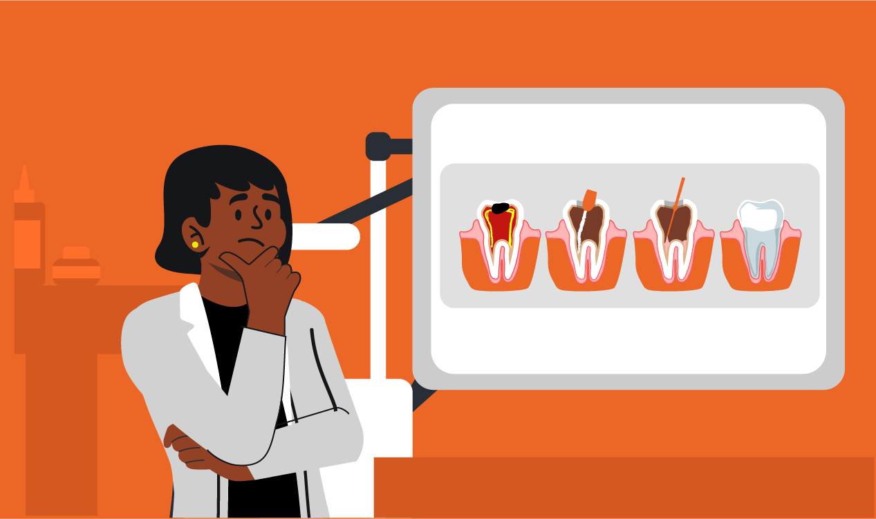 Dentista realizando tratamento de canal, destacando a importância da endodontia na odontologia moderna.