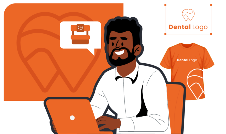 Imagem ilustrativa de dentista cuidando do branding na odontologia para a clínica.