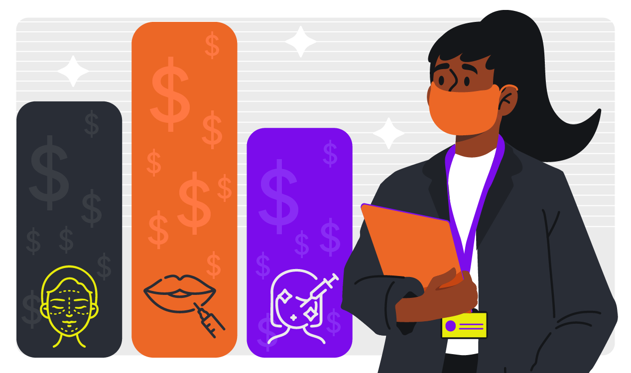 Qual é a área da estética que dá mais dinheiro: imagem de profissional analisando o mercado da estética.