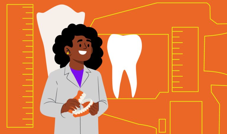 Odontometria: profissional endodontista realizando o procedimento de odontometria.