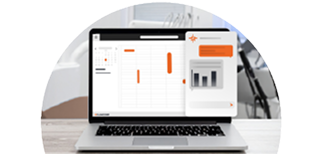 software odontologico. Tela de notebook demonstrando funcionalidade IA de clinicorp