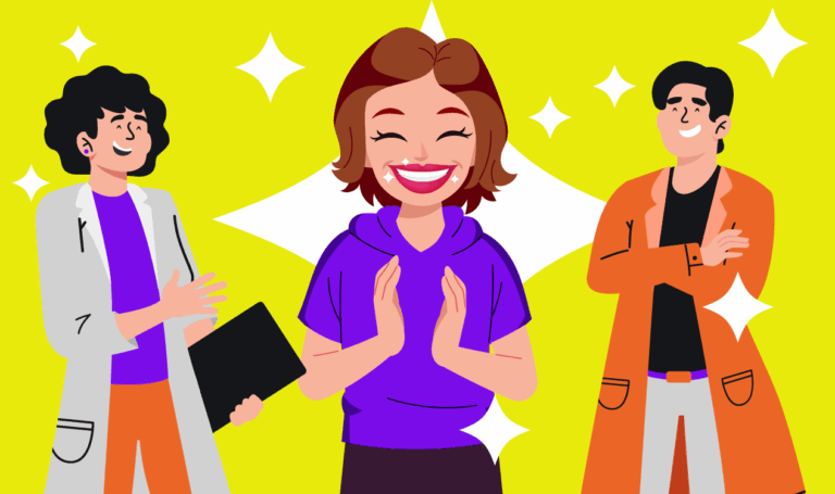 Dia mundial do sorriso: imagem ilustrativa de pessoas sorrindo.