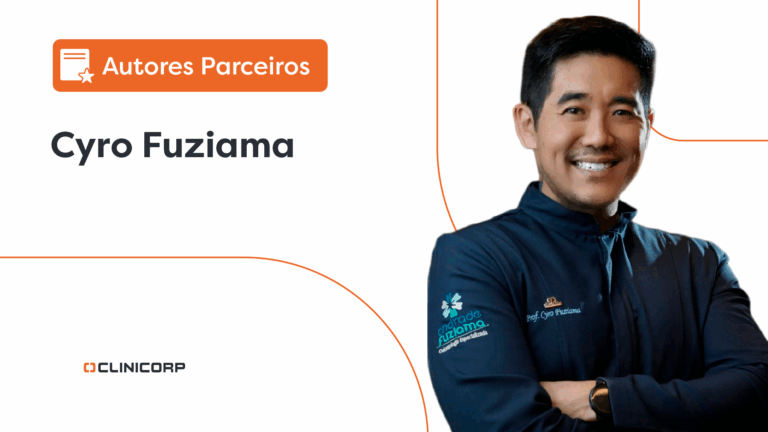 Foto do parceiro Clinicorp Dr. Cyro Fuziama. Ele é Cirurgião-dentista, especialista e mestre em Implantodontia, doutor em odontologia, Sócio-proprietário da Clínica Andrade e Fuziama, Sócio-fundador do Instituto Oled, professor de curso de especialização com mais de 20 turmas formadas e consultor científico na Implacil Osstem Implant.