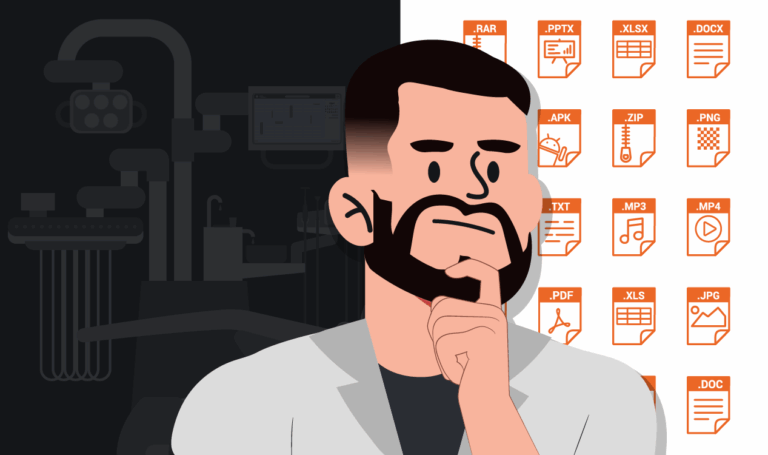 Documentação odontológica: Imagem de dentista em dúvida sobre os documentos necessários.