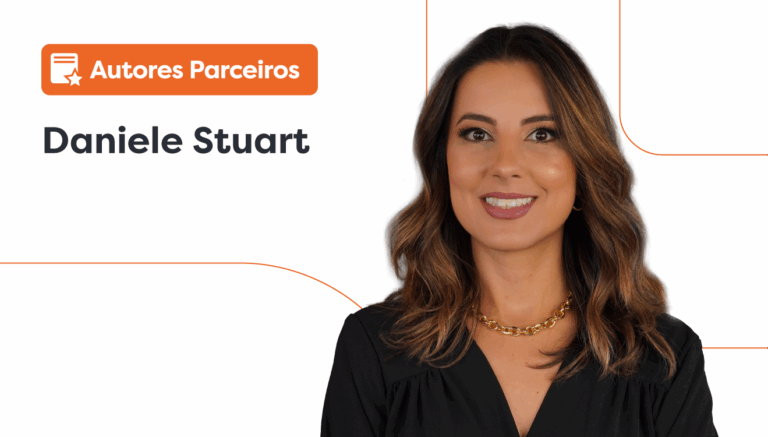 Perfiloplastia: imagem da Dra. Daniele Stuart, ao lado dela há um lettering escrito “autores parceiros”.